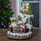 17" White LED Lighted & Animated Christmas Village with Moving Train